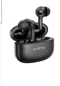 FreePods 3C ENC Calling Noise Cancellation , powerful bass 4 mics , Long Playtime True Wireless Earbuds IPX5-Water Resistant, Via App Black